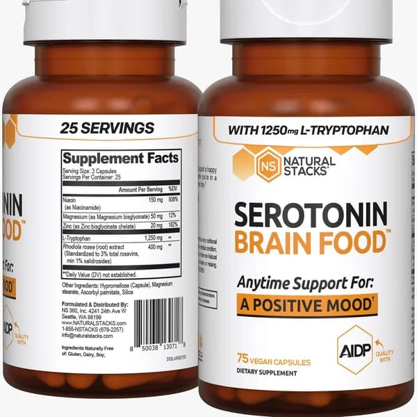Natural Stacks Serotonin Brain Food